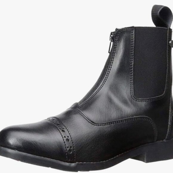 EQUISTAR Girl's All-Weather Synthetic Zip Paddock Boots - Picture 1 of 7